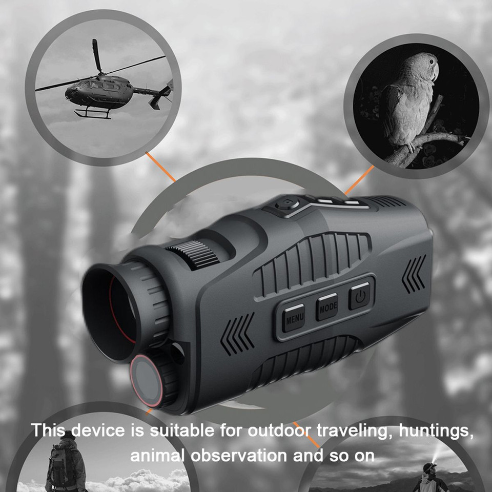 1080P Monocular Infrared Night Vision Day Night Use Device 5x Digital HD Zoom 300m Full Dark View Distance Hunting Telescope product image