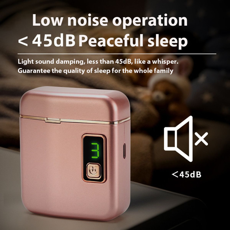 Electric Nail Clipper with 3 Speed Levels and Nail Clip Storage, LCD Digital Display, USB Rechargeable Electric Nail Trimmer,(Rose Gold) product image