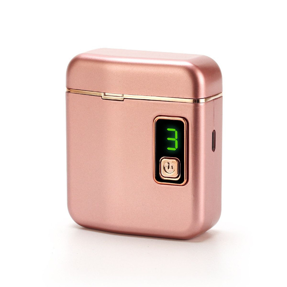 Electric Nail Clipper with 3 Speed Levels and Nail Clip Storage, LCD Digital Display, USB Rechargeable Electric Nail Trimmer,(Rose Gold) product image