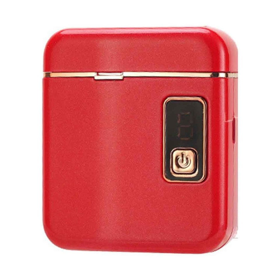 Electric Nail Clipper with 3 Speed Levels and Nail Clip Storage, LCD Digital Display, USB Rechargeable Electric Nail Trimmer,(Red) product image