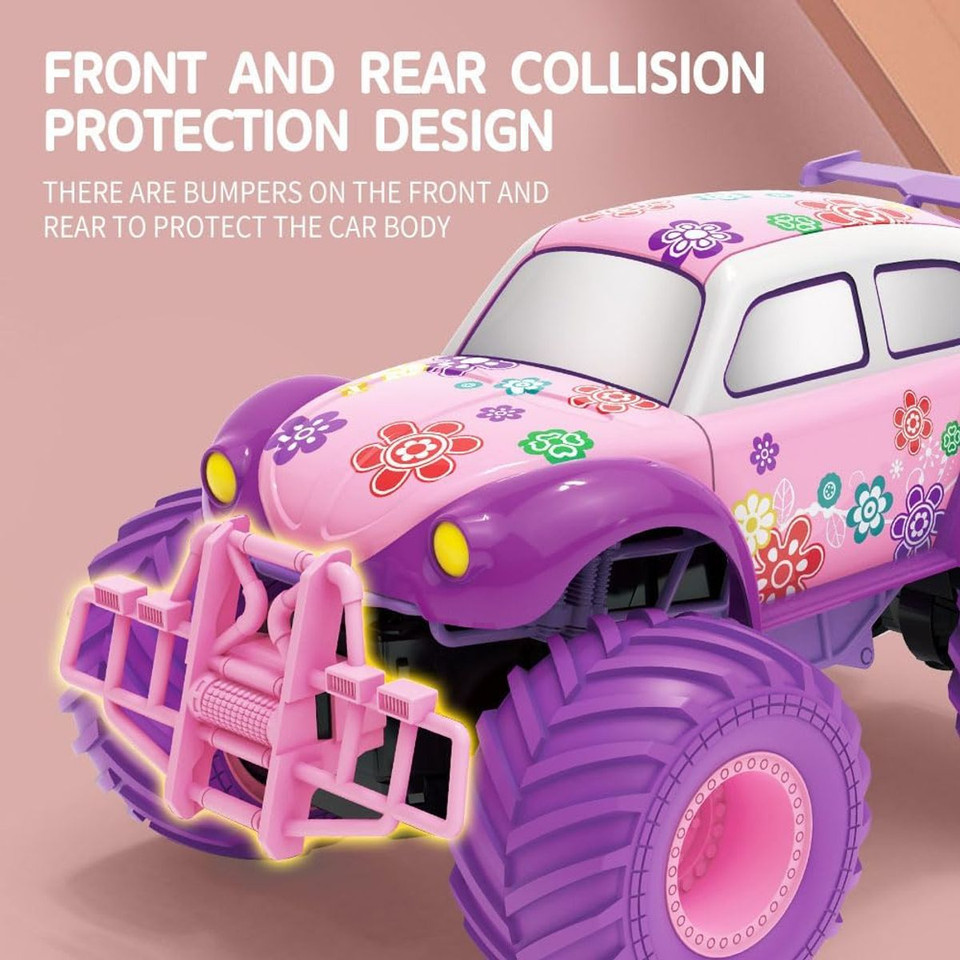 2.4G Electric Remote Control Beatles Car, RC Off-Road Vehicle RC Racing Pink/Purple Crawler Car Toy, Birthday Christmas Gift for Children product image
