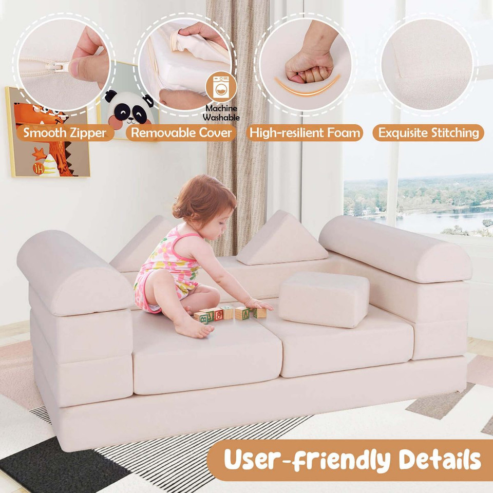 9-Piece Climb and Crawl Foam and Floor Playset product image