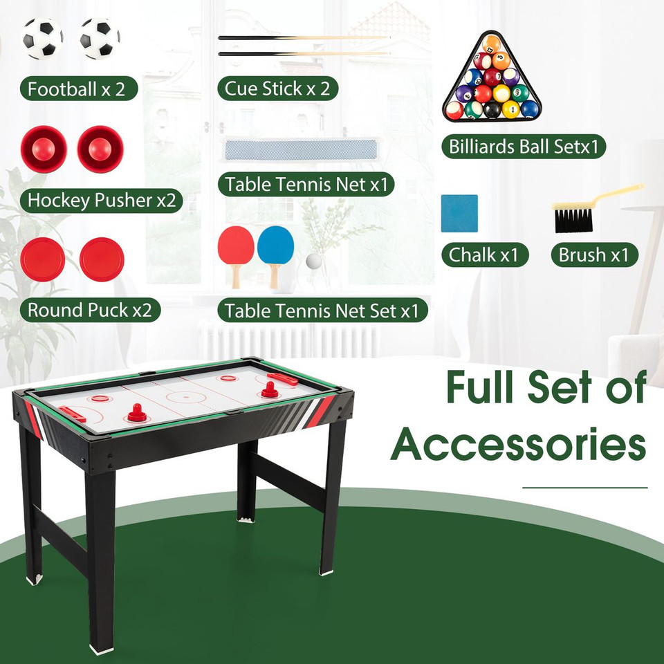 49" 4-in-1 Foosball and Pool Combo Game Table product image