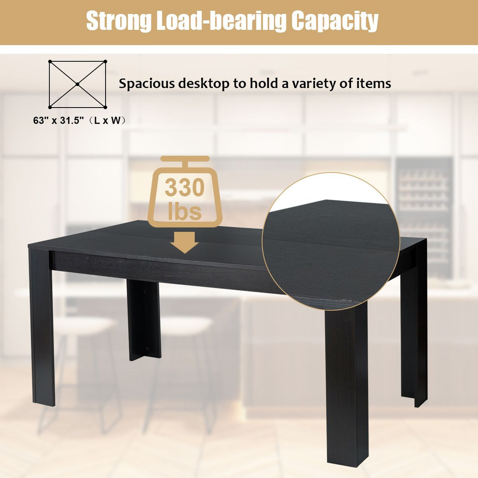 63'' Rectangular Dining Kitchen Table  product image