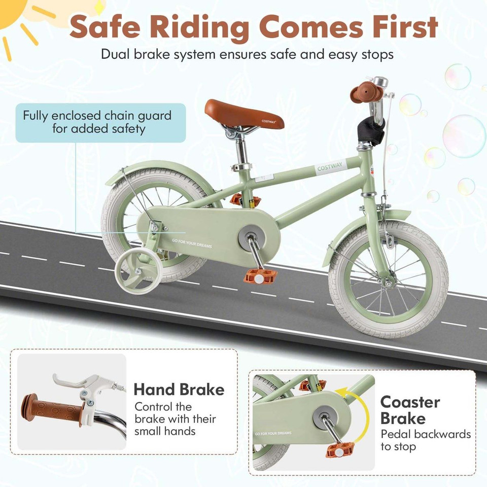 Kids' 12-Inch Bike with Adjustable Seat & Handlebar product image