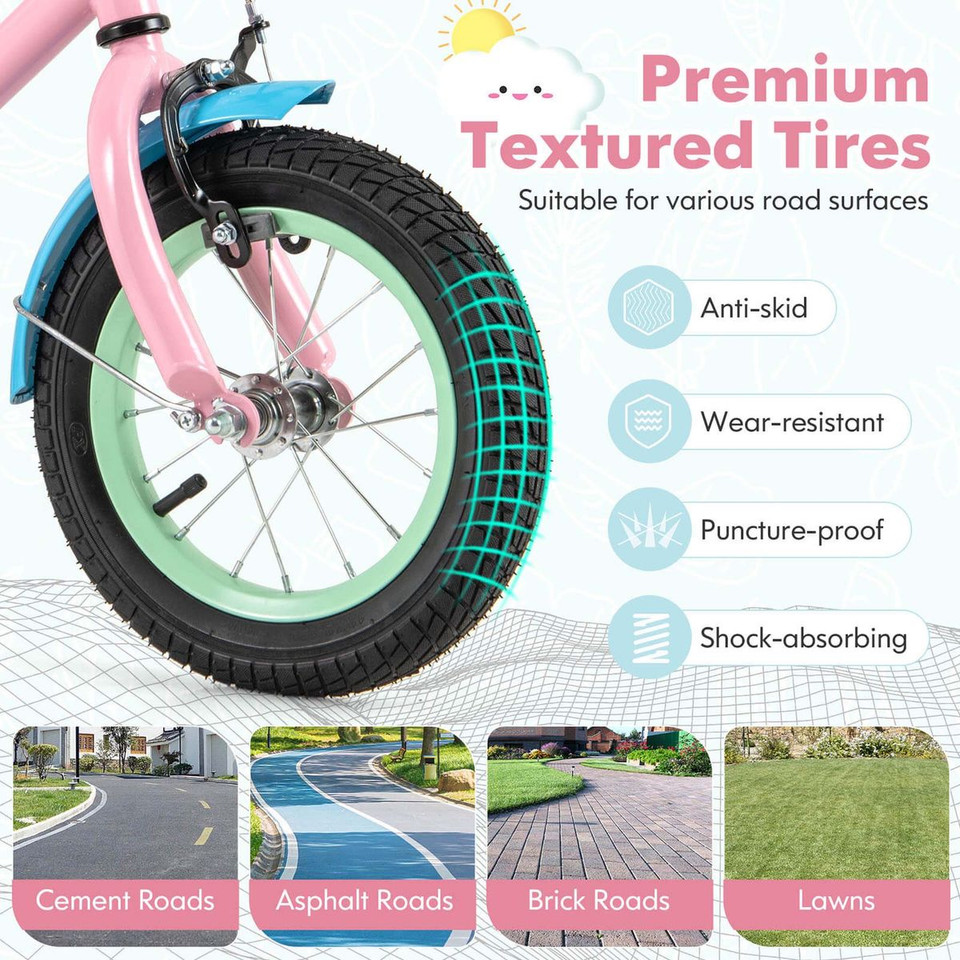 Kids' 12-Inch Bike with Adjustable Seat & Handlebar product image