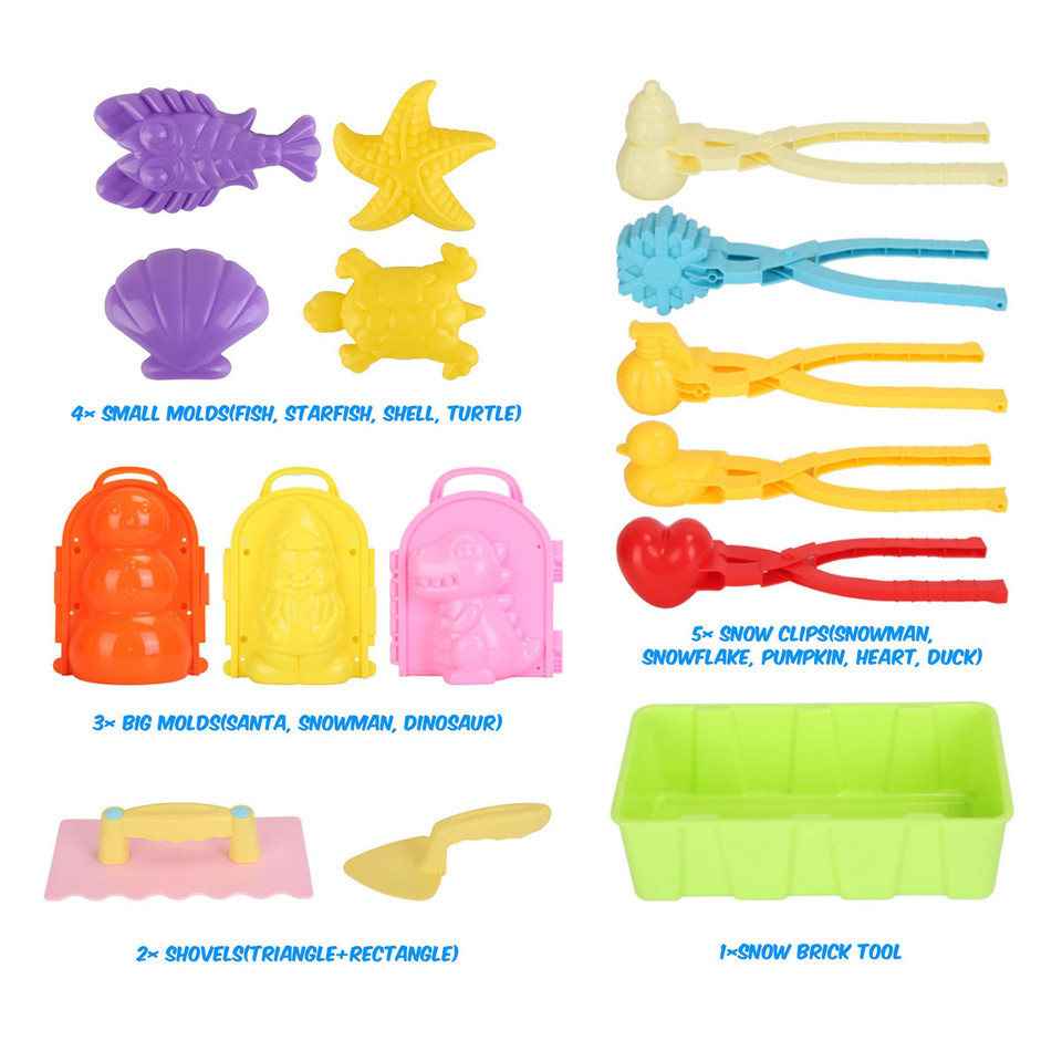 15-Piece Winter Snowball Maker Mold Kit product image