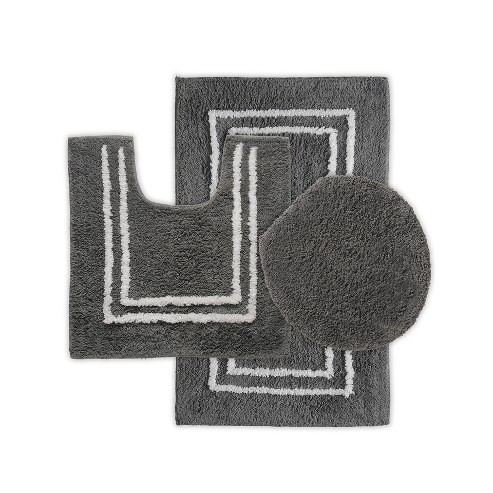 Tufted Cotton Bath Rugs (Set of 3) product image