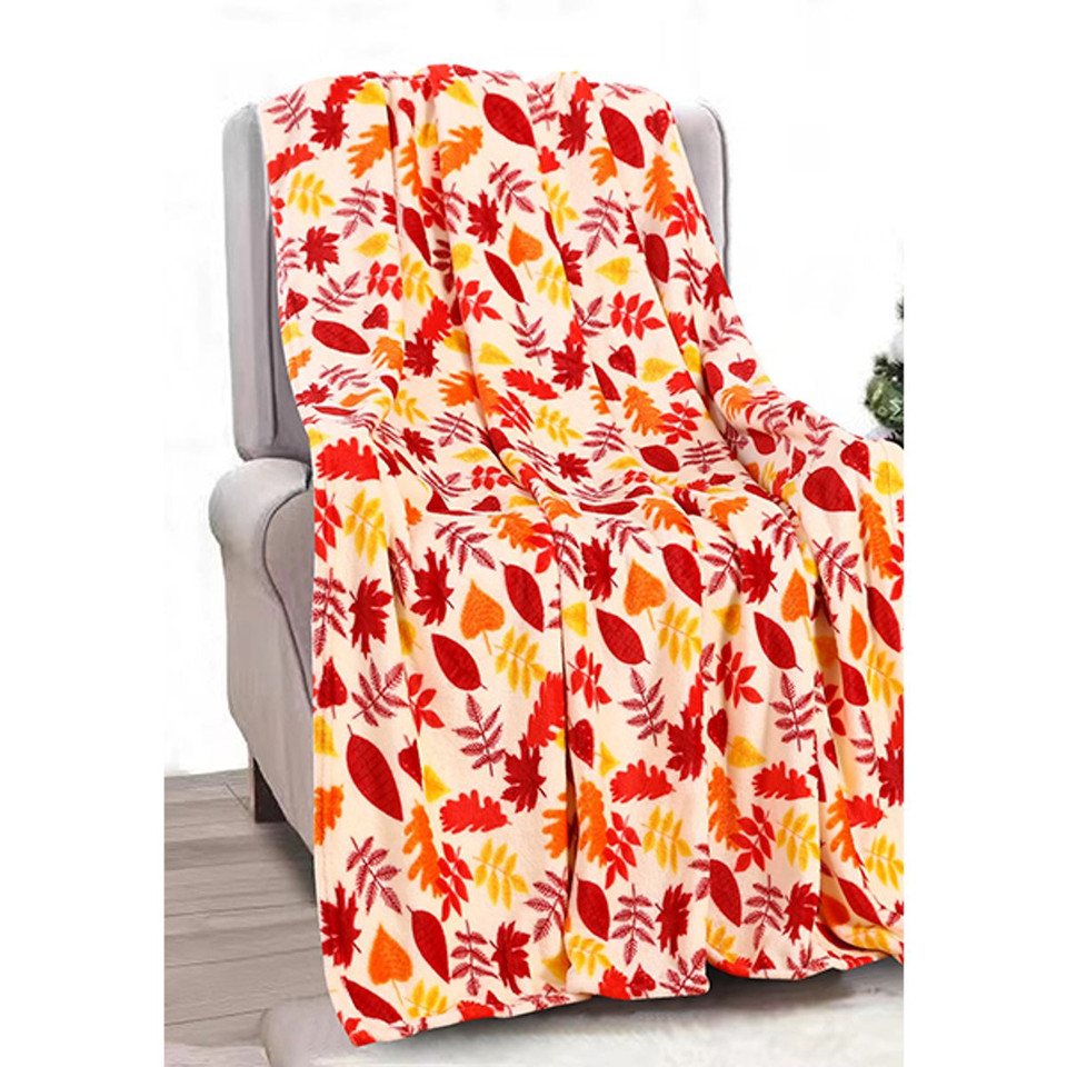 50 x 60-Inch Autumn and Halloween Throw Blanket product image