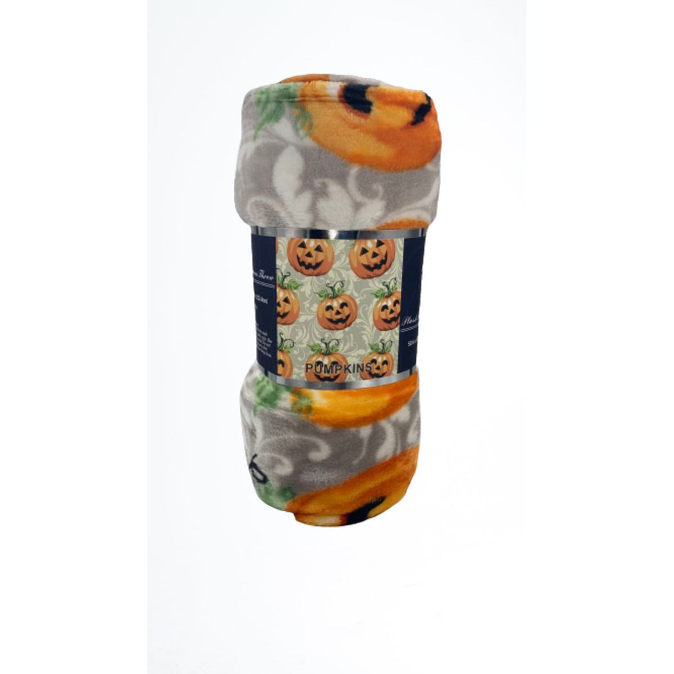 50 x 60-Inch Autumn and Halloween Throw Blanket product image