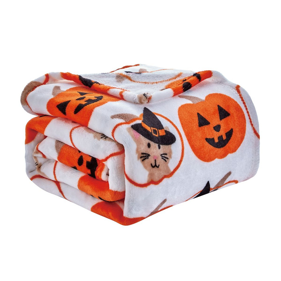 50 x 60-Inch Autumn and Halloween Throw Blanket product image