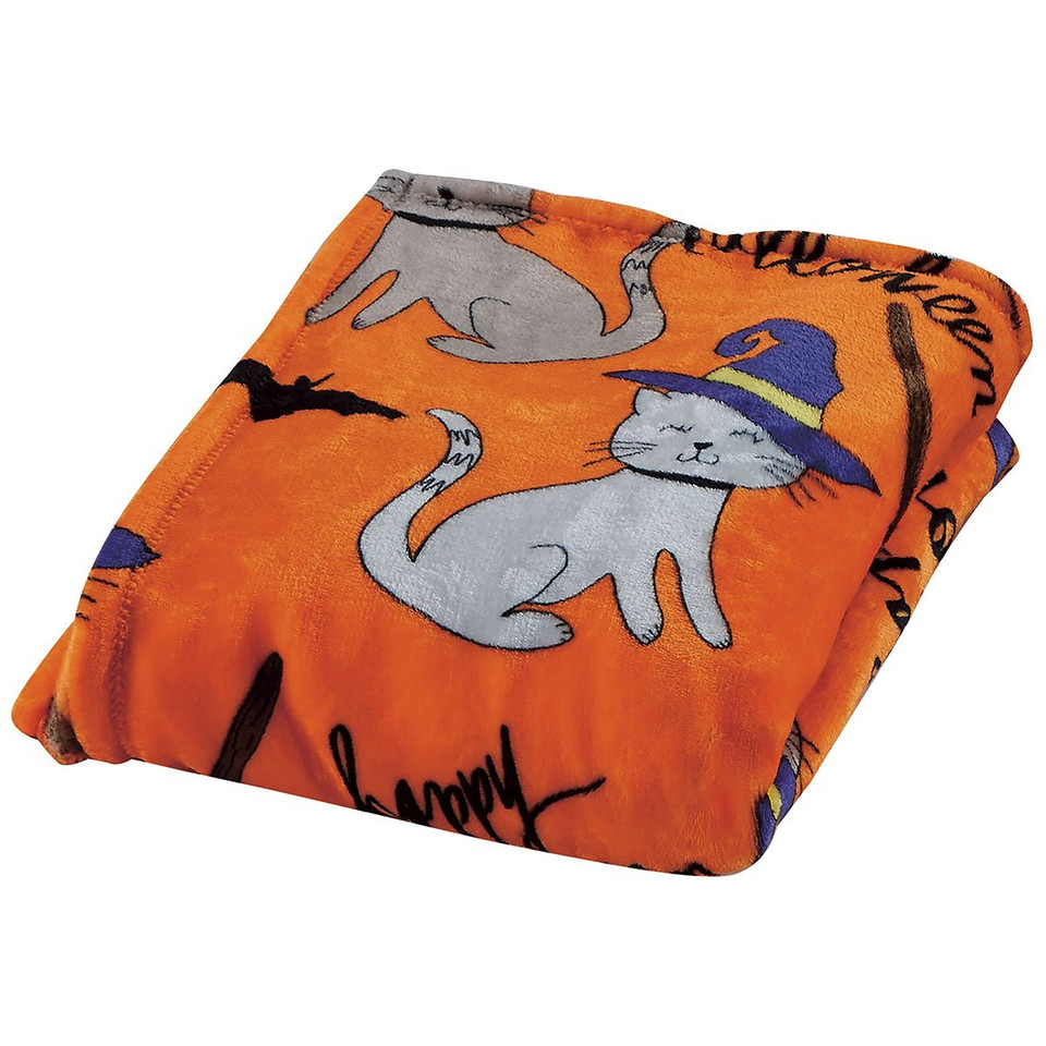 50 x 60-Inch Autumn and Halloween Throw Blanket product image