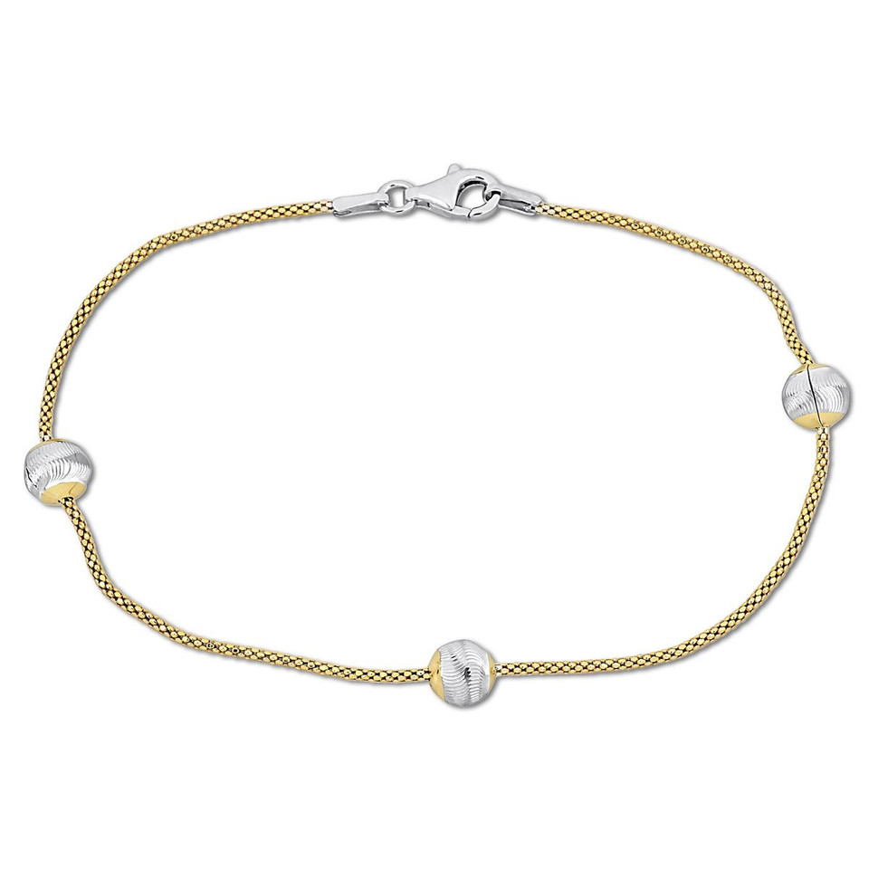 Silver Ball Station Chain Bracelet product image
