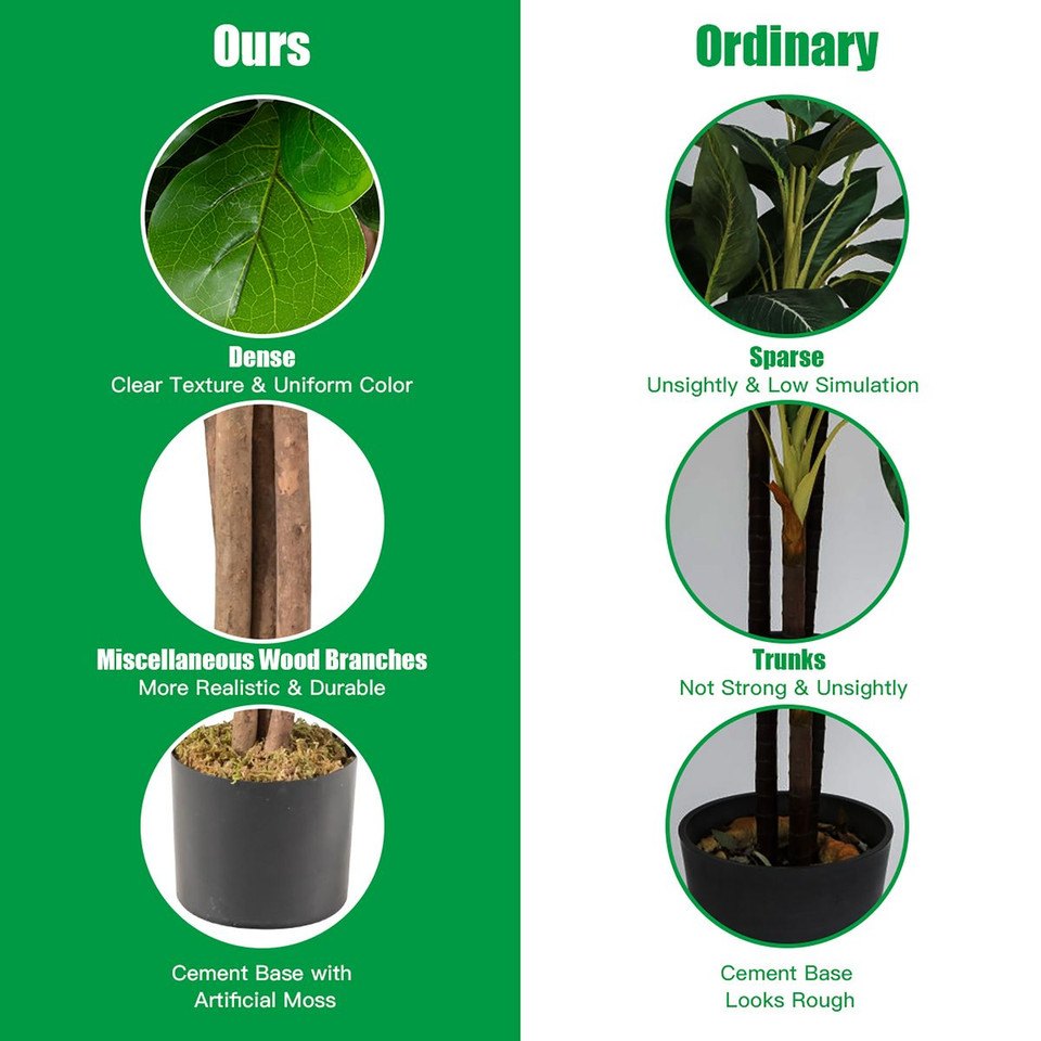 5 Ft Artificial Fiddle Leaf Fig Tree product image