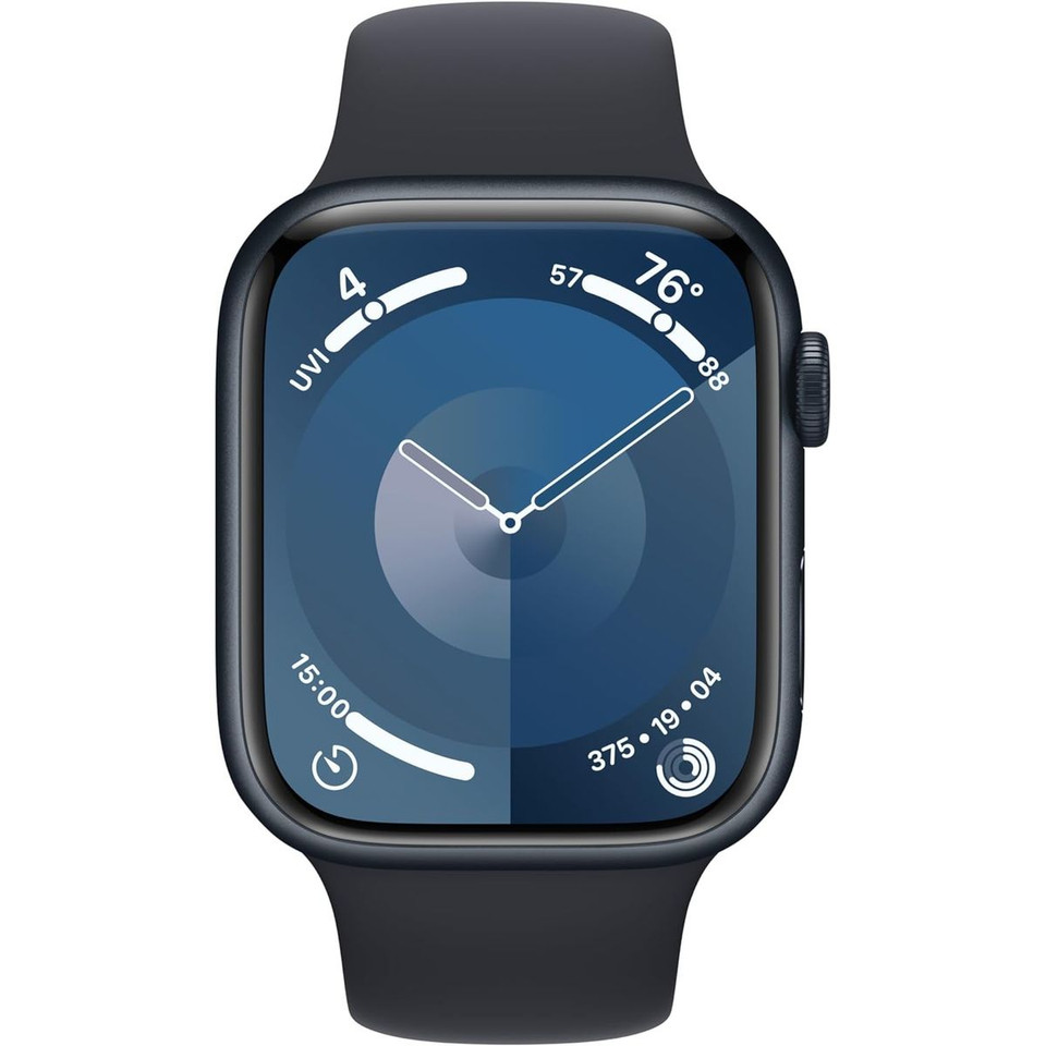 Apple Watch S9 (GPS + LTE), 45mm, Midnight Aluminum Case & Black Sport Band product image