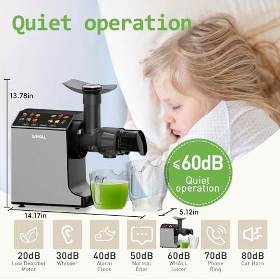 WHALL Professional Slow Juicer Machine product image