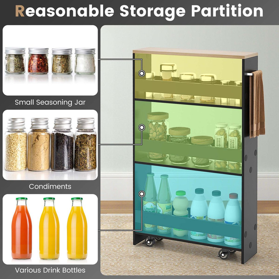 Rolling Kitchen Storage Shelf  Cart product image