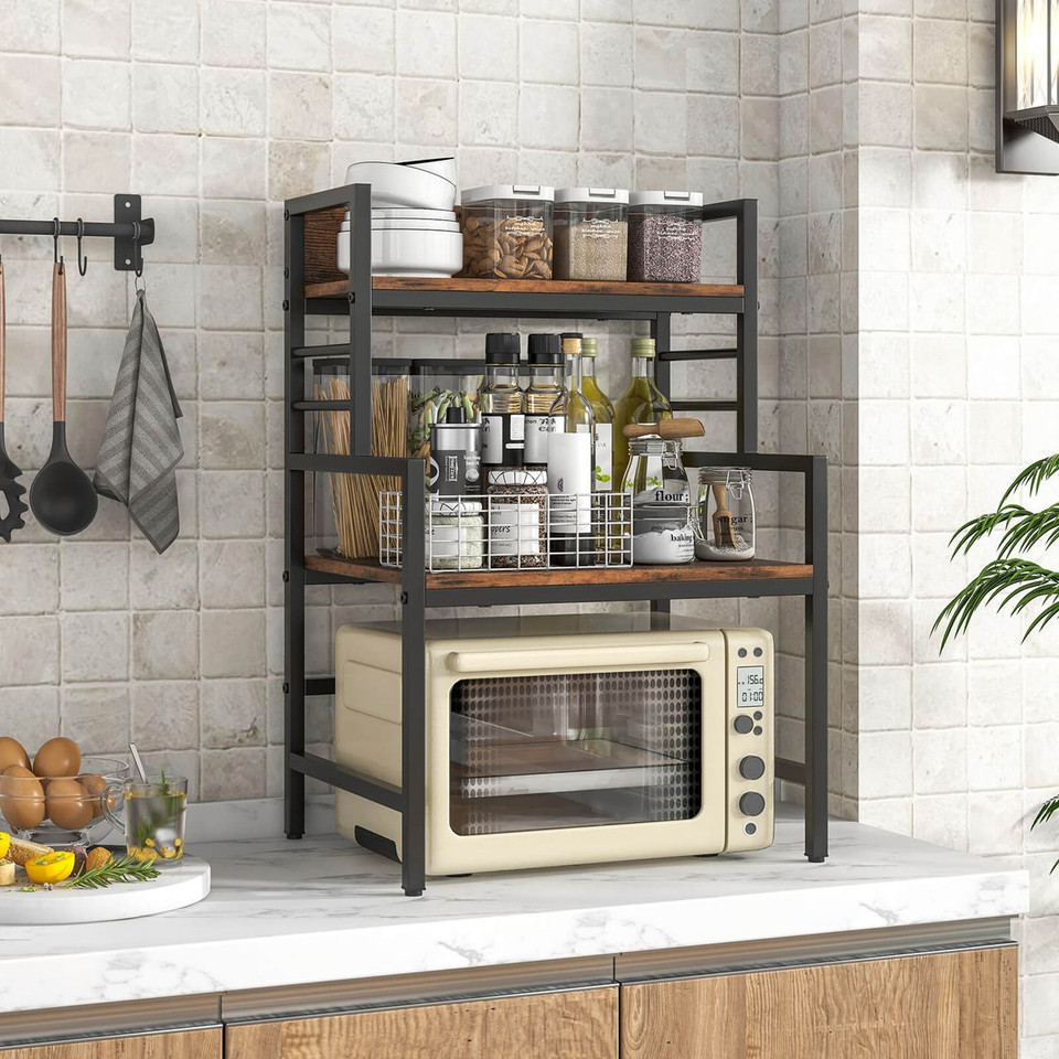 3-Tier Microwave Stand with Storage Shelves  product image