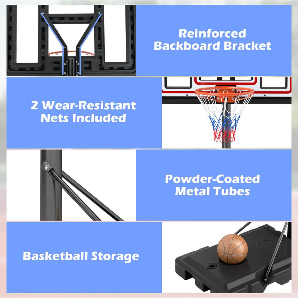 7.4-10 FT Outdoor Basketball Hoop System product image