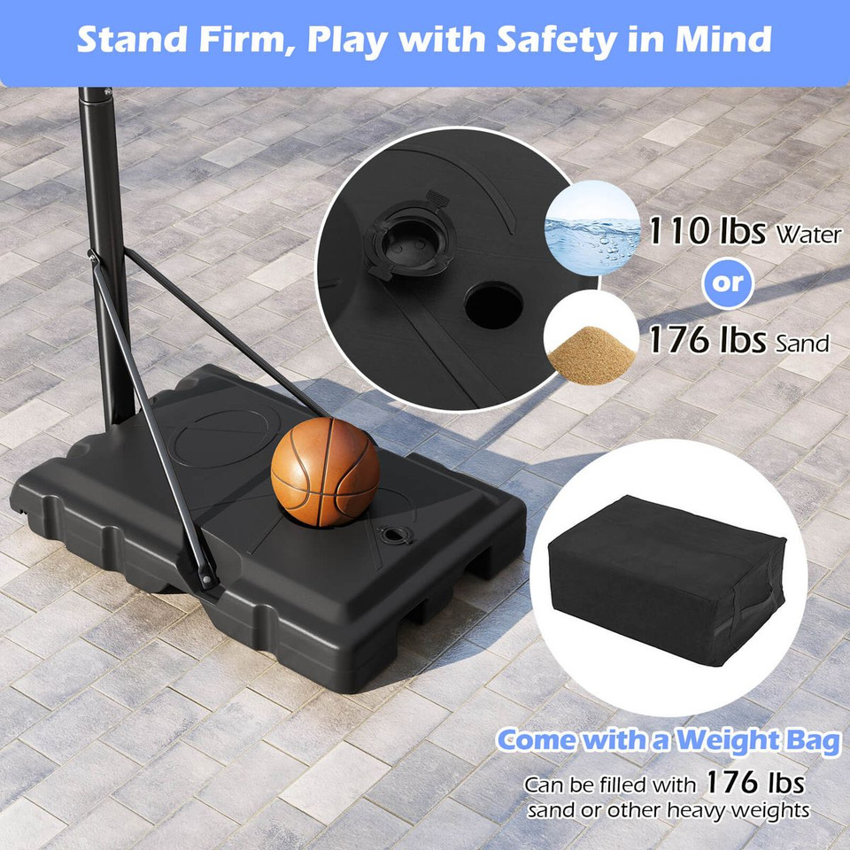 7.4-10 FT Outdoor Basketball Hoop System product image