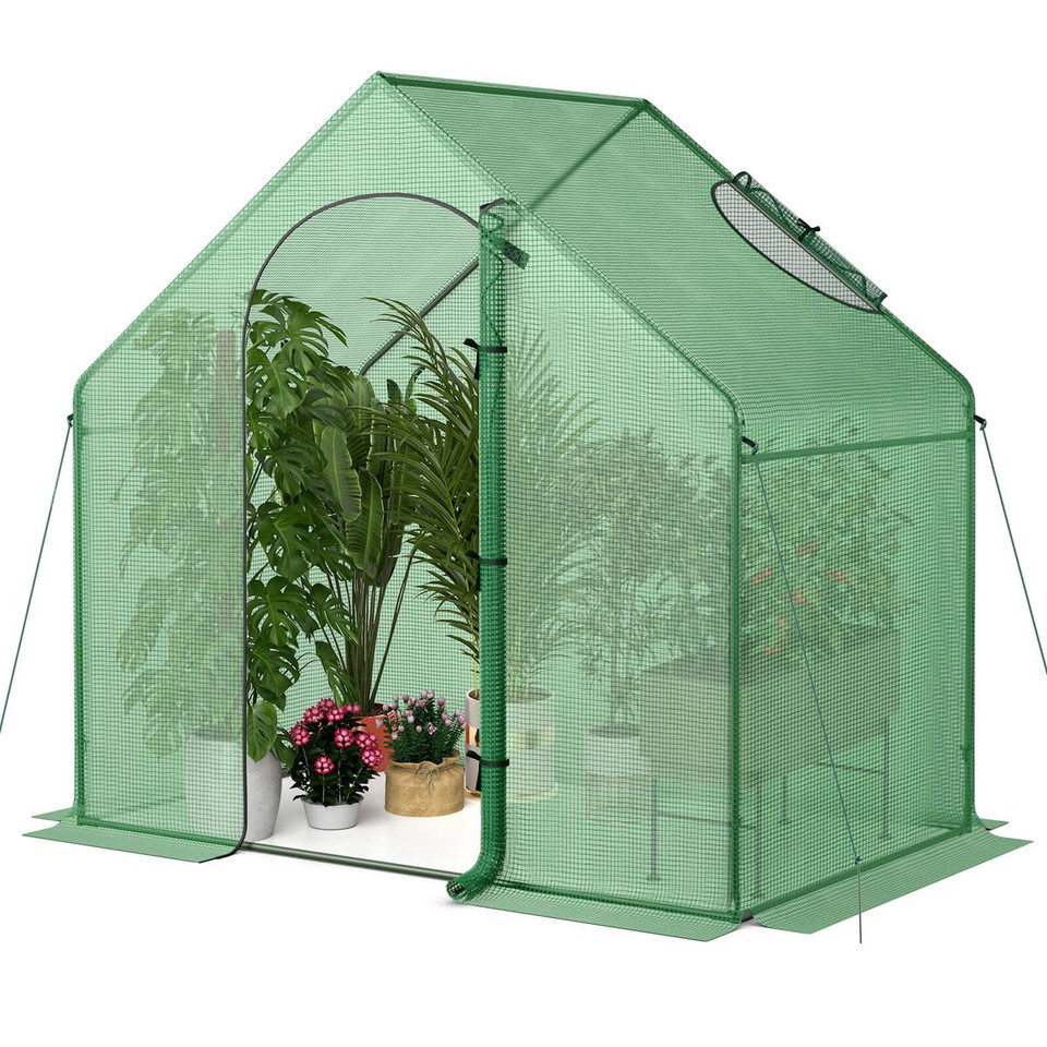 Mini Walk-in Greenhouse with PE Cover product image