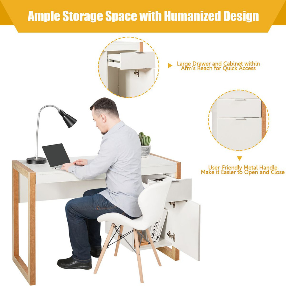Computer Desk with Storage Cabinet  product image