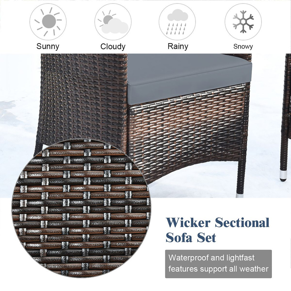 Rattan Patio Furniture Set (8-Piece Set) product image