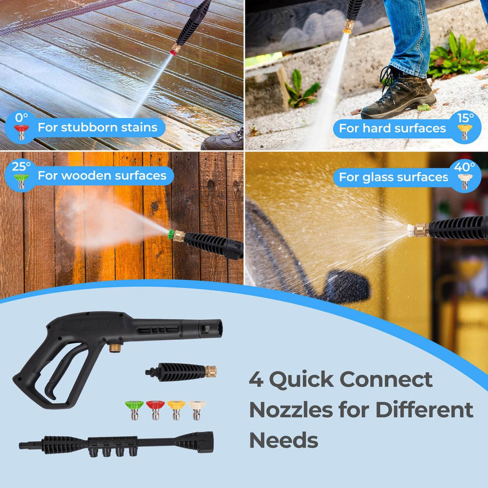 1900-PSI 1.8-GPM Electric Pressure Washer with 4 Quick Connect Nozzles product image