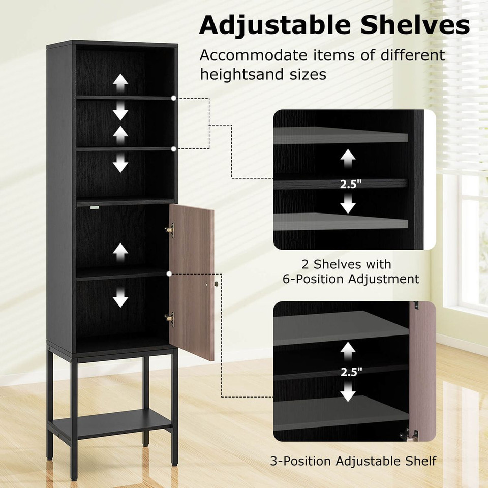 57" Tall Bathroom Cabinet product image