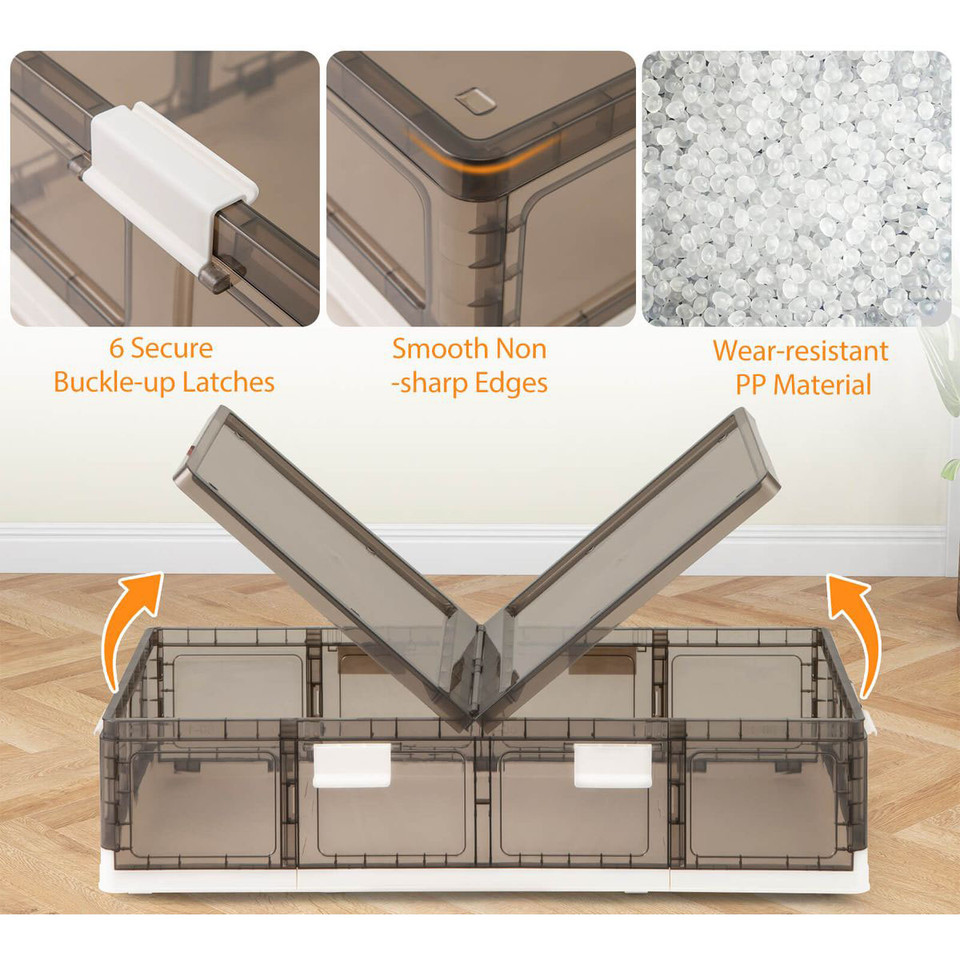 26.5-Gallon Under-Bed Storage Container with Wheels (2 or 4-Pack) product image
