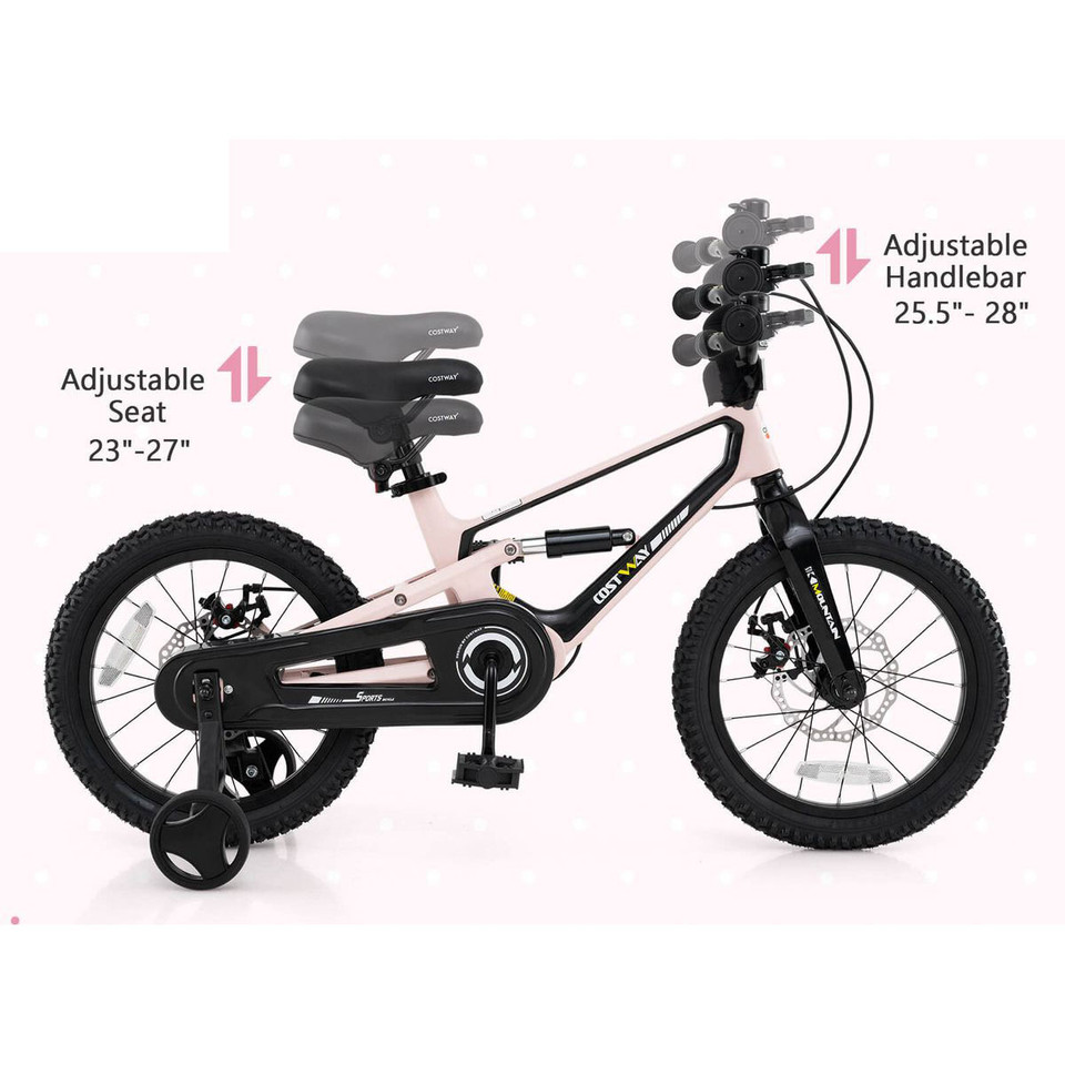 Kids' 16-Inch Adjustable Bike with Shock Absorber & Bell product image