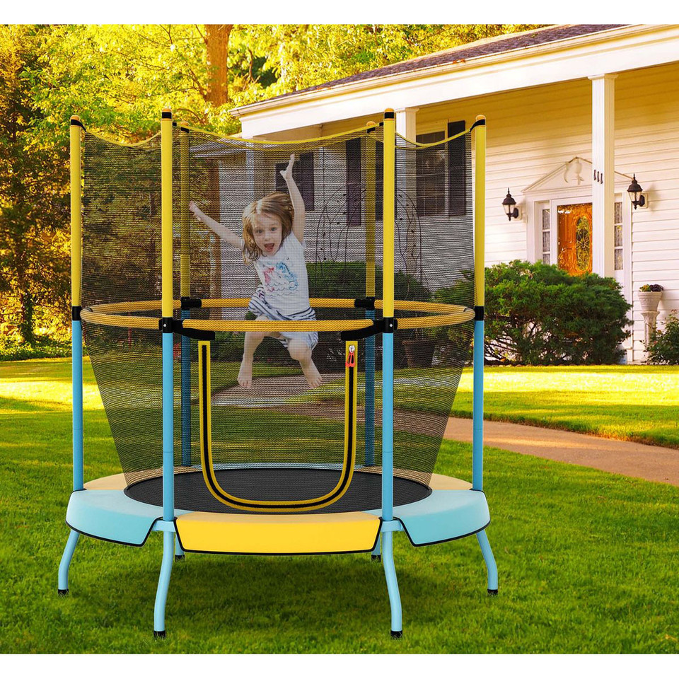 48-Inch Toddler Trampoline with Safety Enclosure Net product image