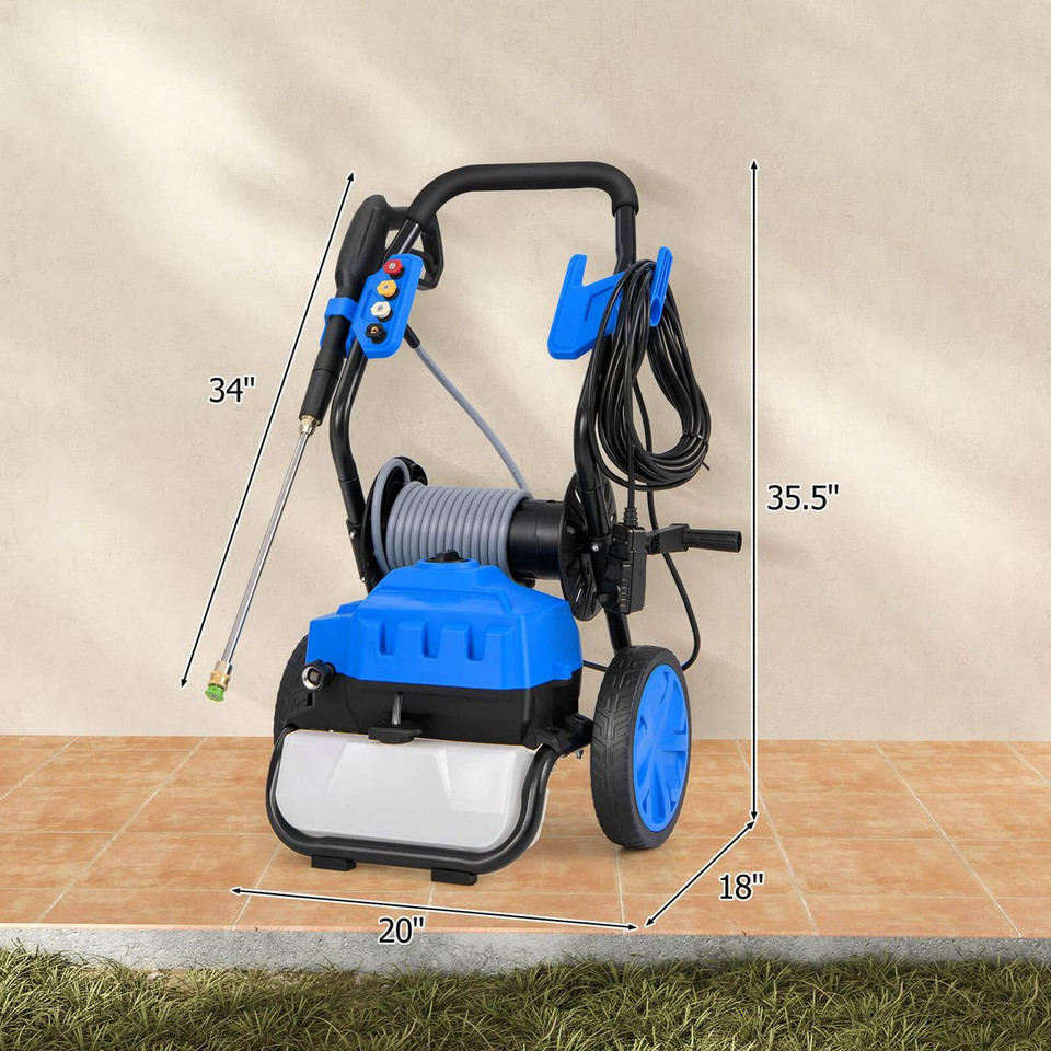 2300-PSI 1.8-GPM Electric Pressure Washer with Wheels & 5 Quick Connect Nozzles product image