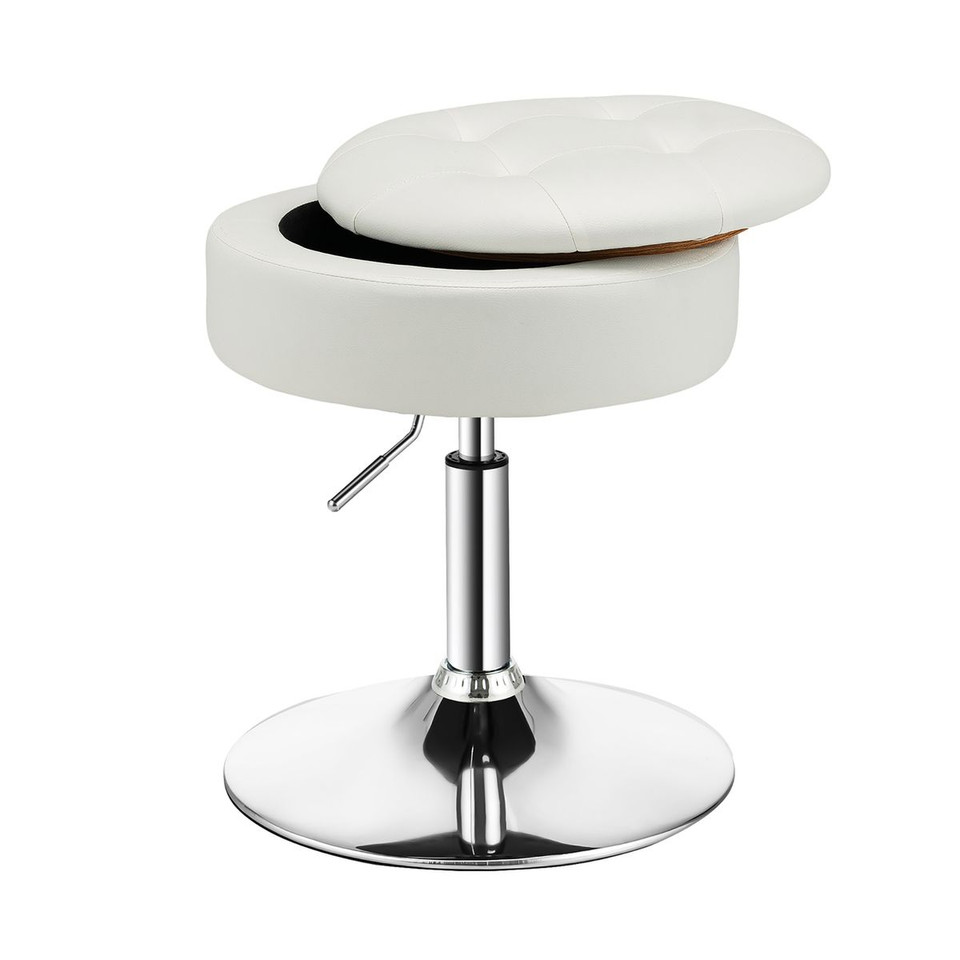 Adjustable 360° Swivel Storage Stool with Removable Tray product image