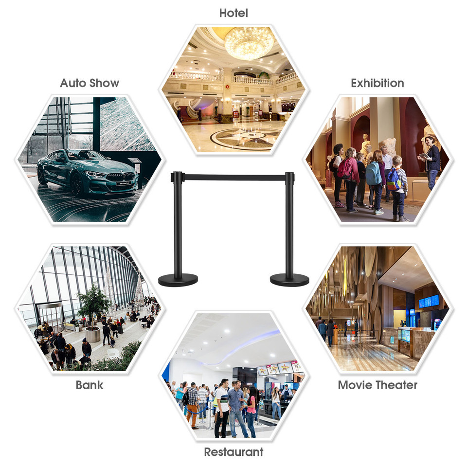 Retractable Belt Stanchion Queue Poles product image