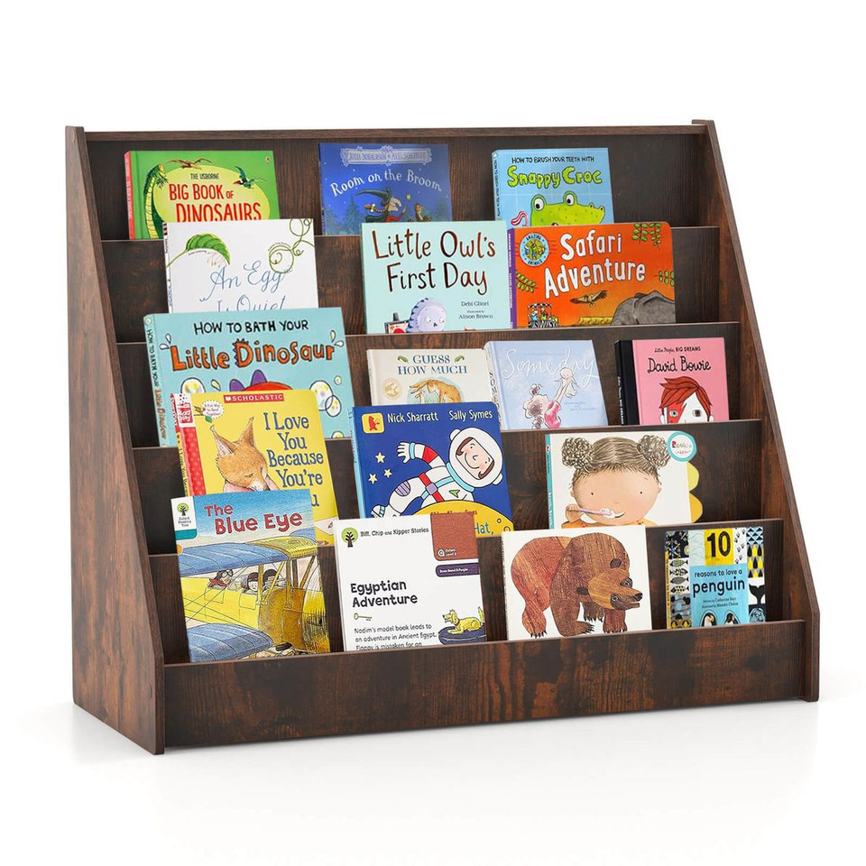 5-Tier Kids' Bookshelf with Deep Compartments (3 Colors) product image