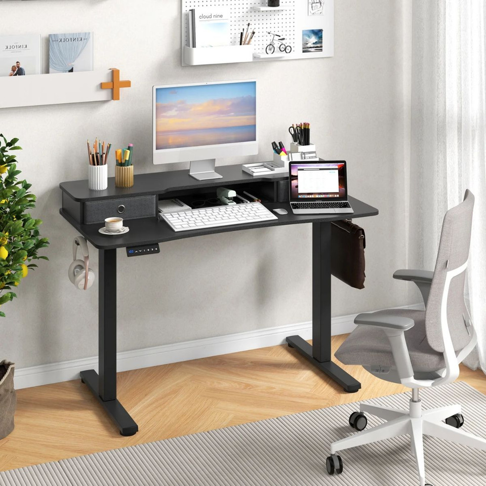 48" x 24" Electric Standing Desk with 2 Drawers product image