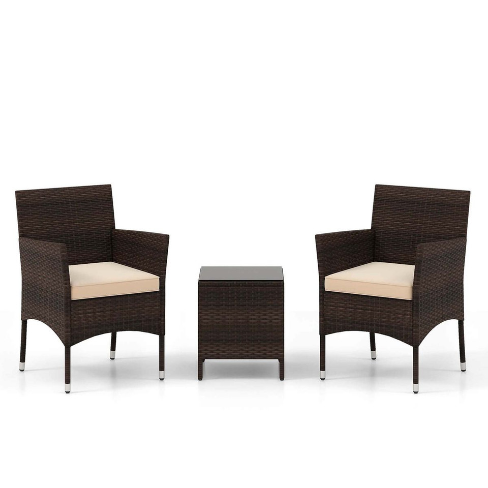 Outdoor Conversation Set with Cushions (3-Piece) product image