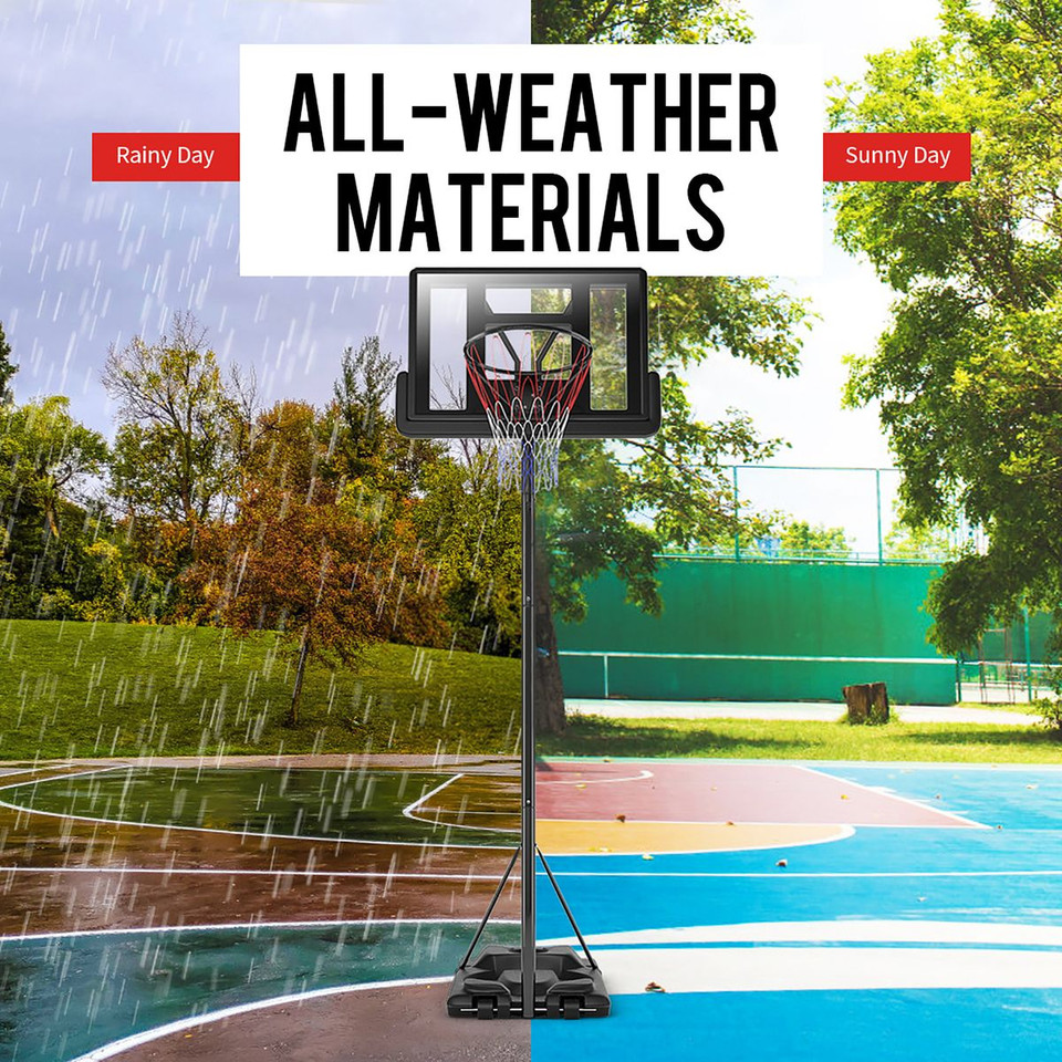Height-Adjustable Portable Basketball Hoop System product image