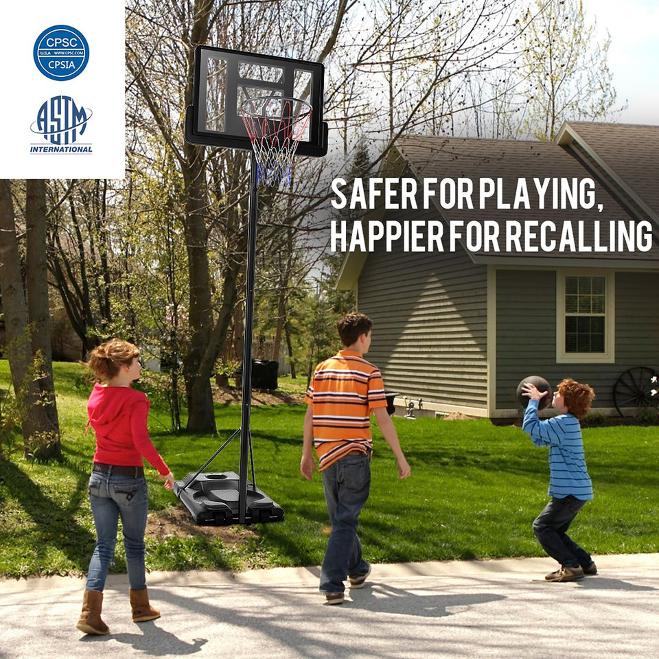 Height-Adjustable Portable Basketball Hoop System product image