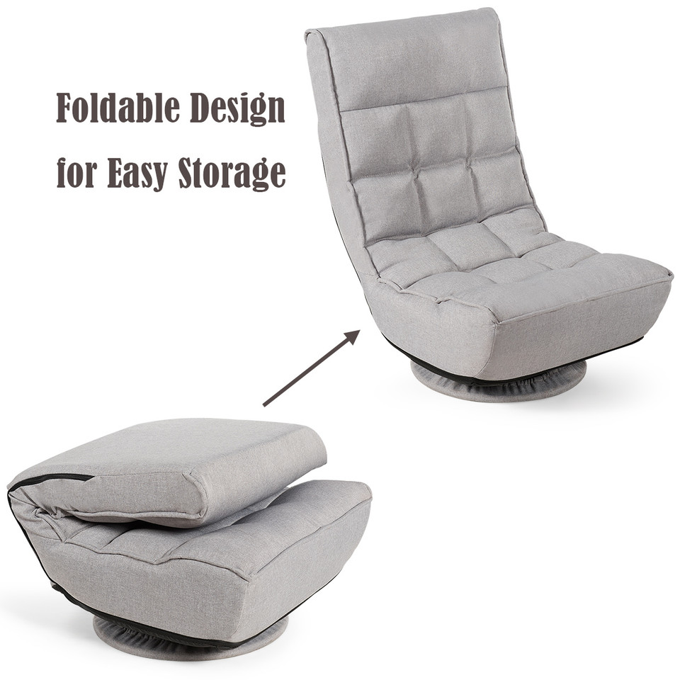 6-Position Folding Gaming Chair with 360° Swivel product image
