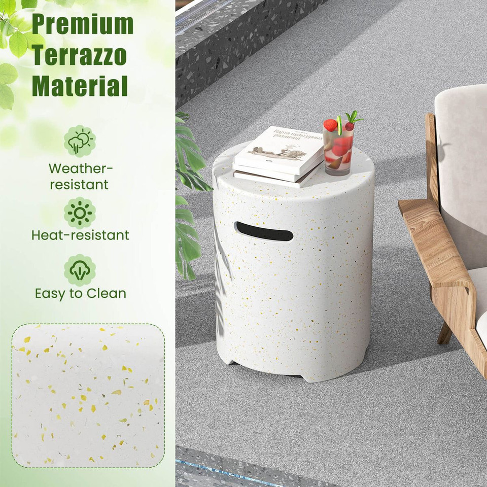 Propane Tank Cover Table with Side Handles and Protective Cover product image