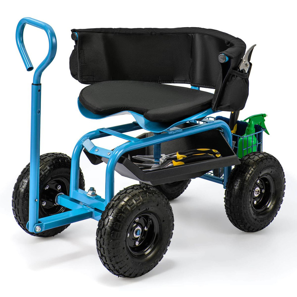 Adjustable Rolling Scooter with Swivel Seat product image