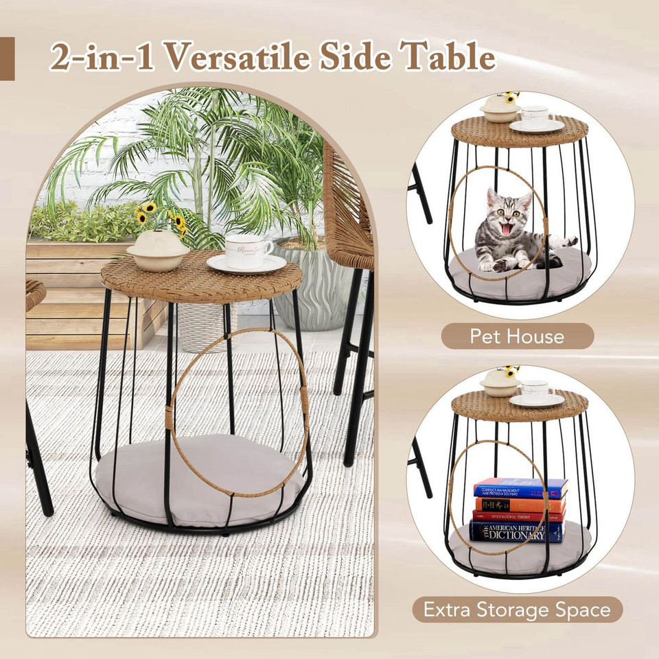 3-Piece Outdoor Furniture Set with Pet House  product image