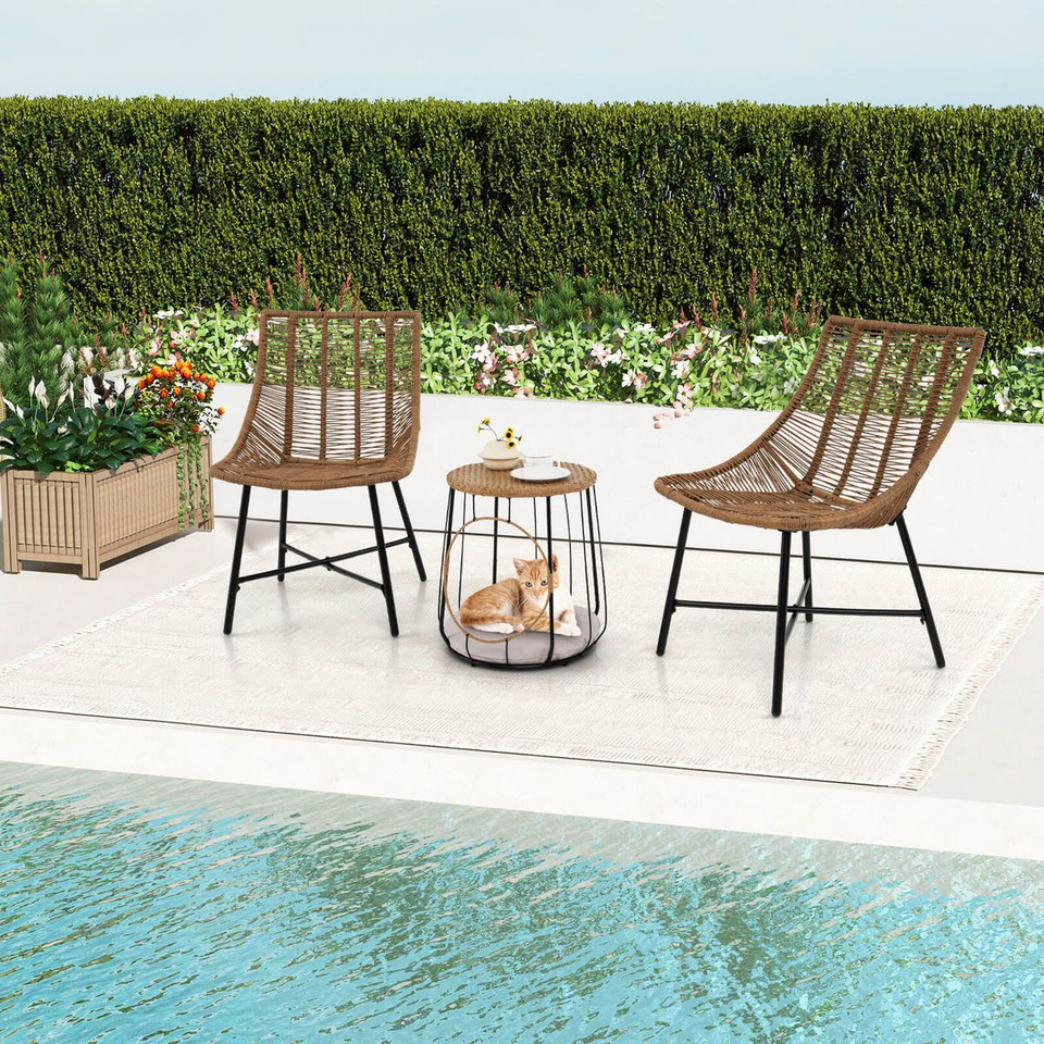 3-Piece Outdoor Furniture Set with Pet House  product image