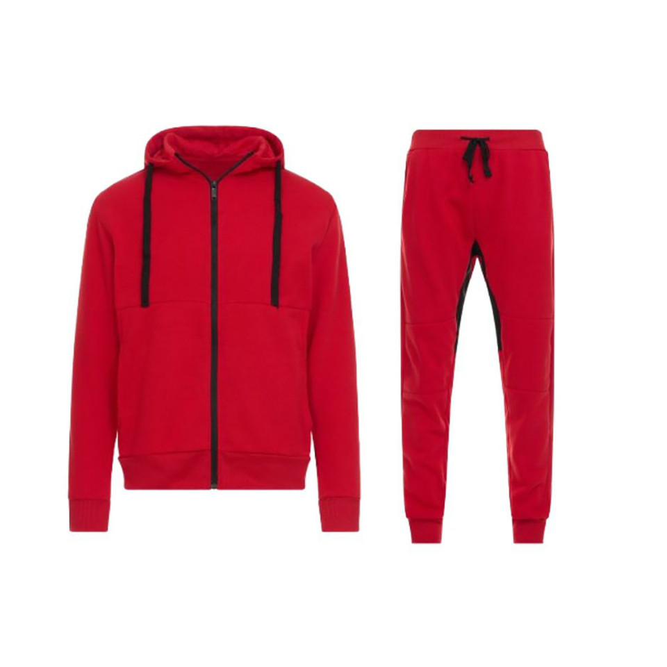 Men's Tech Fleece-Lined Full-Zip Hoodie and Jogger Activewear Set product image