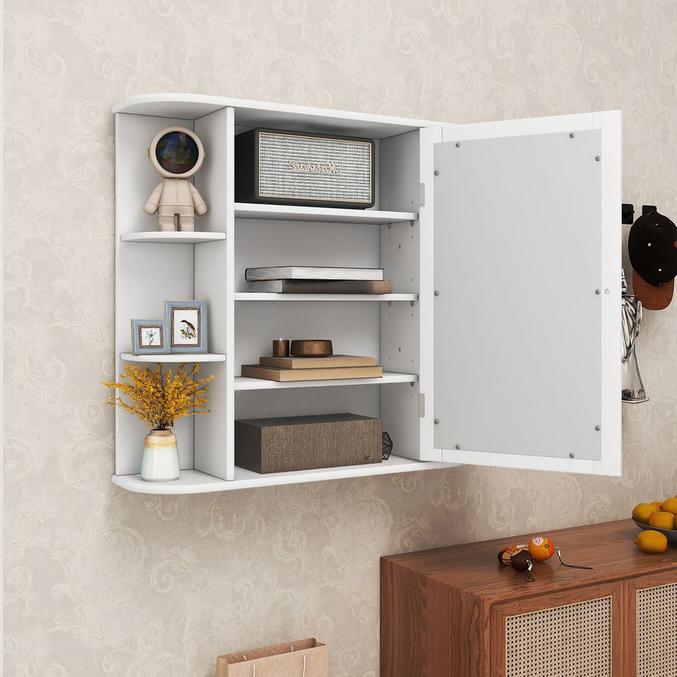 Mirrored Wall-Mounted Bathroom Vanity product image