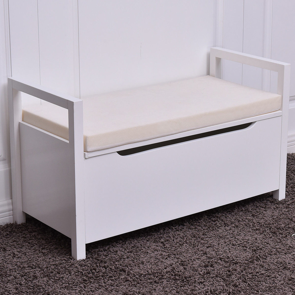 Cushioned Storage Ottoman Seat product image