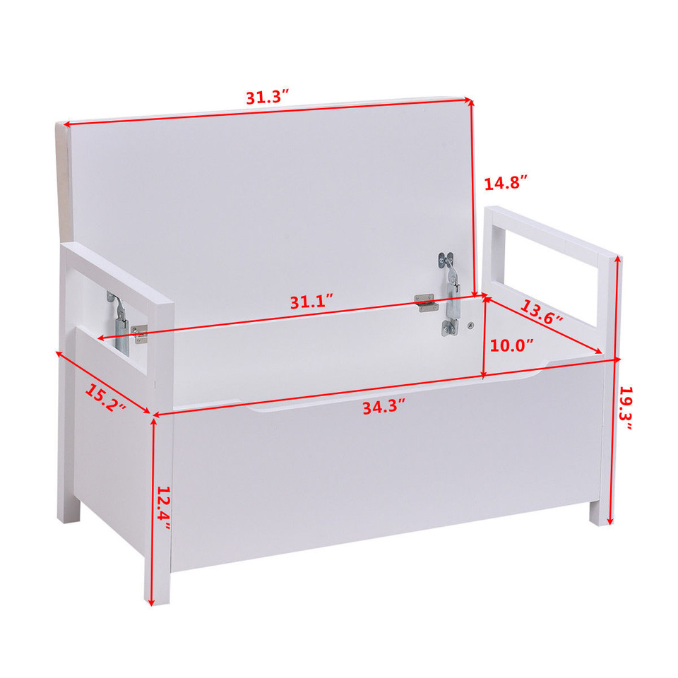 Cushioned Storage Ottoman Seat product image