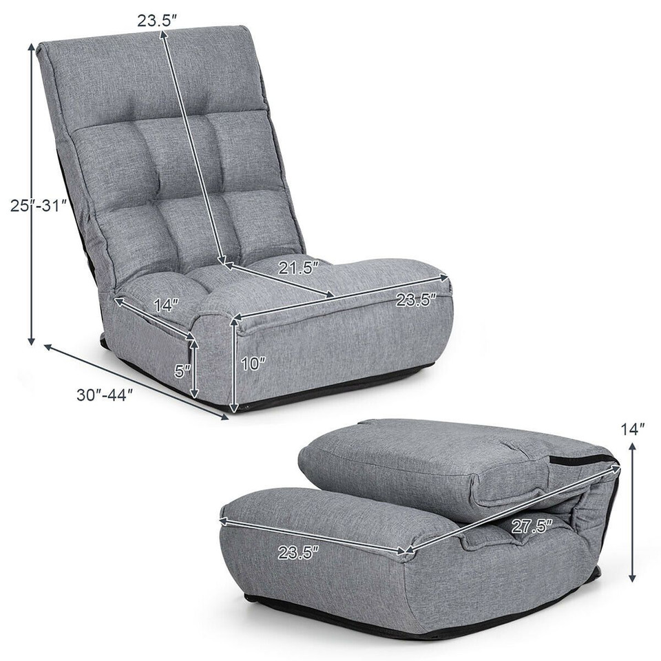 4-Position Folding Floor Chair  product image
